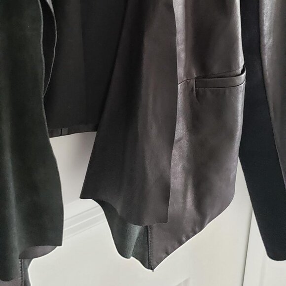 Black Leather Jacket by Trouve - Picture 7 of 9